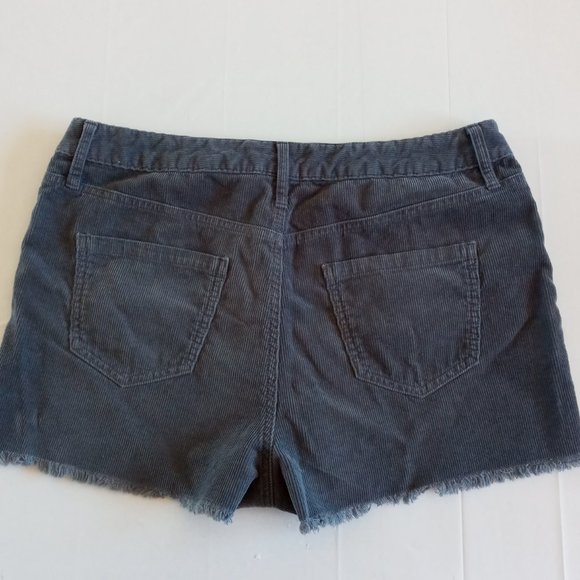 Mossimo Supply Co Blue High Waisted Corduroy Shorts - Picture 2 of 8